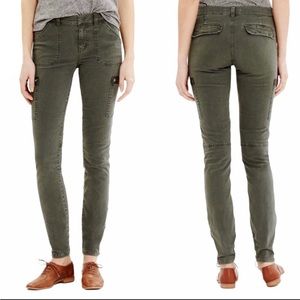 Madewell Skinny Fatigue Ankle Zip Cargo Pants